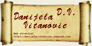 Danijela Vitanović vizit kartica